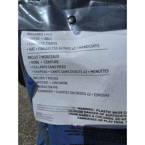 Cop Cutie Halloween Costume Girls Size X-Large 14-16 Includes 7 Pieces Cosplay - Picture 4 of 5